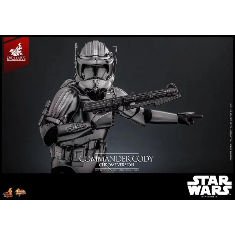 Hot Toys MMS734 Star Wars Collectible Action Figure 1/6 Commander Cody (Chrome Version) Hot Toys Exclusive 30cm