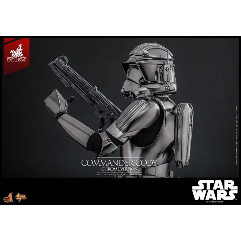 Hot Toys MMS734 Star Wars Collectible Action Figure 1/6 Commander Cody (Chrome Version) Hot Toys Exclusive 30cm