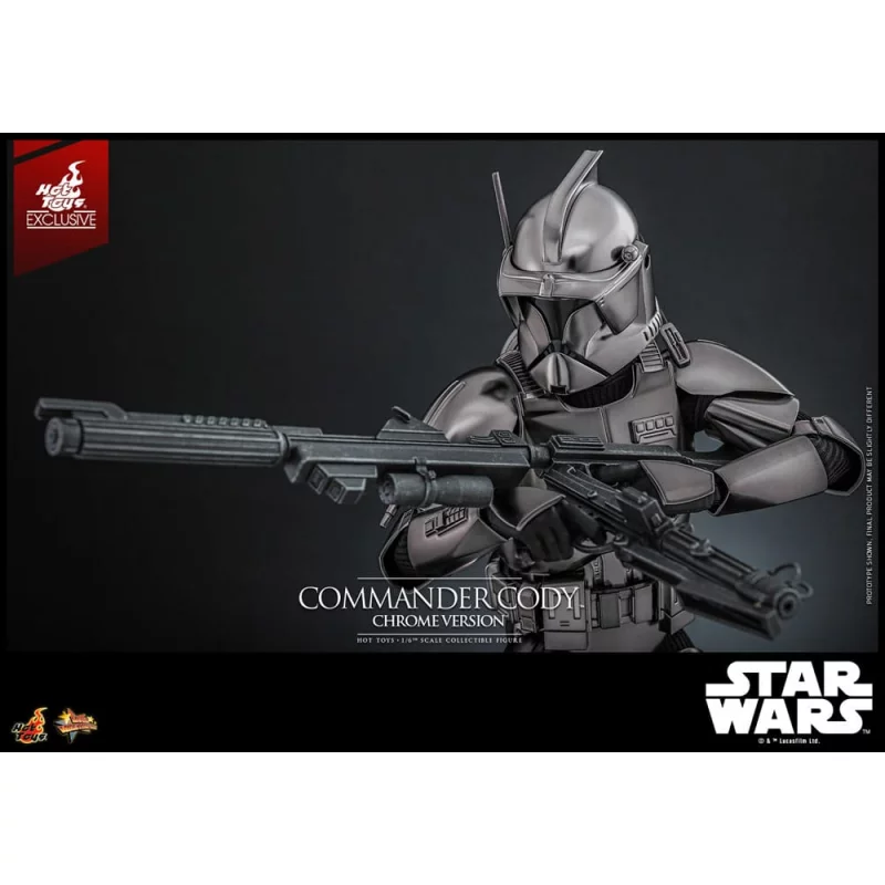 Hot Toys MMS734 Star Wars Collectible Action Figure 1/6 Commander Cody (Chrome Version) Hot Toys Exclusive 30cm