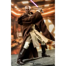 Hot Toys MMS681 Star Wars Episode II: L'Attaque des Clones Collectible Action Figurine 1/6 Mace Windu 32cm