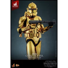Hot Toys MMS735 Star Wars Collectible Action Figure 1/6 Clone Trooper (Gold Chrome Version) Hot Toys Exclusive 30cm