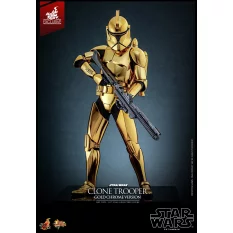 Hot Toys MMS735 Star Wars Collectible Action Figure 1/6 Clone Trooper (Gold Chrome Version) Hot Toys Exclusive 30cm