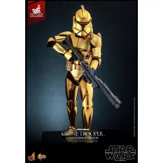 Hot Toys MMS735 Star Wars Collectible Action Figure 1/6 Clone Trooper (Gold Chrome Version) Hot Toys Exclusive 30cm