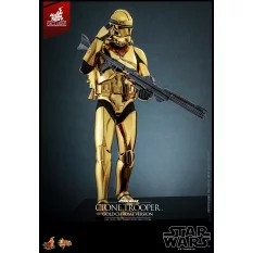 Hot Toys MMS735 Star Wars Collectible Action Figure 1/6 Clone Trooper (Gold Chrome Version) Hot Toys Exclusive 30cm