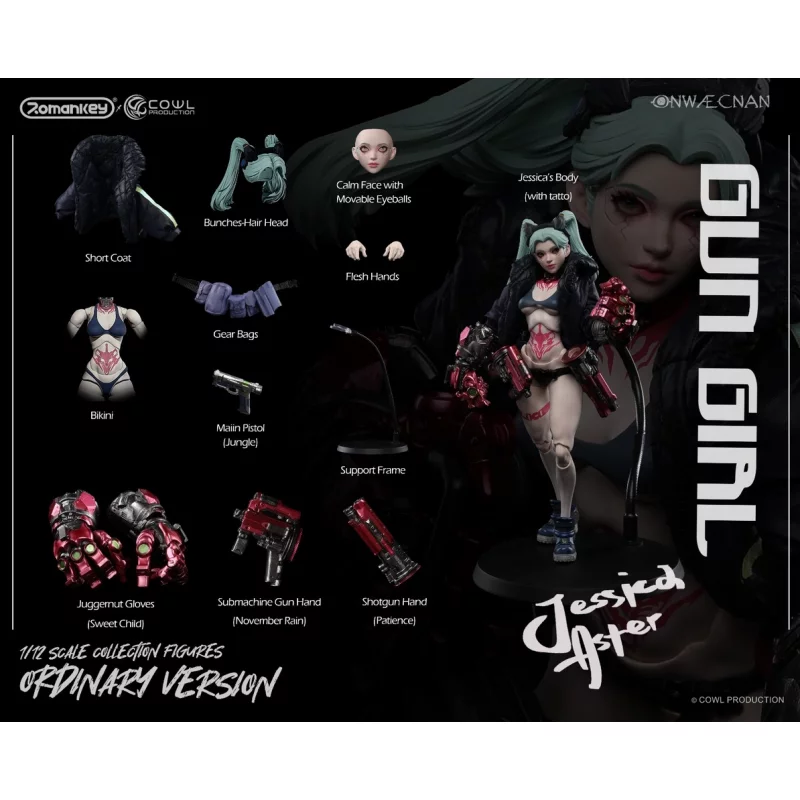 Romankey X COWL 1/12 ガン ガール DX.Ver Gun Girl アクション