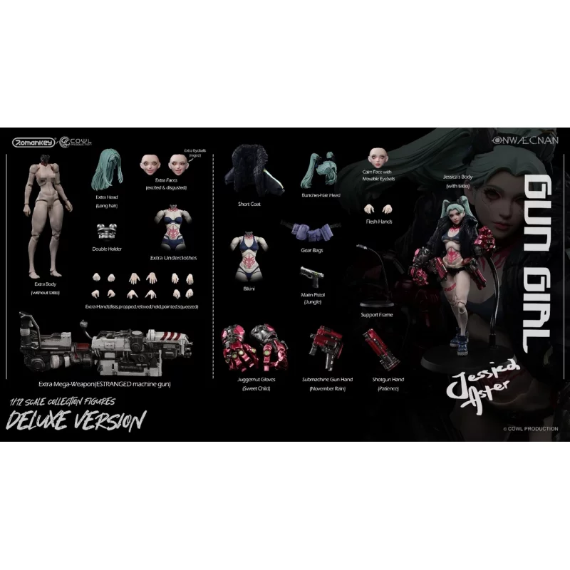 Gun Girl Deluxe Edition Series 1 Action Figure 1/12 Romankey