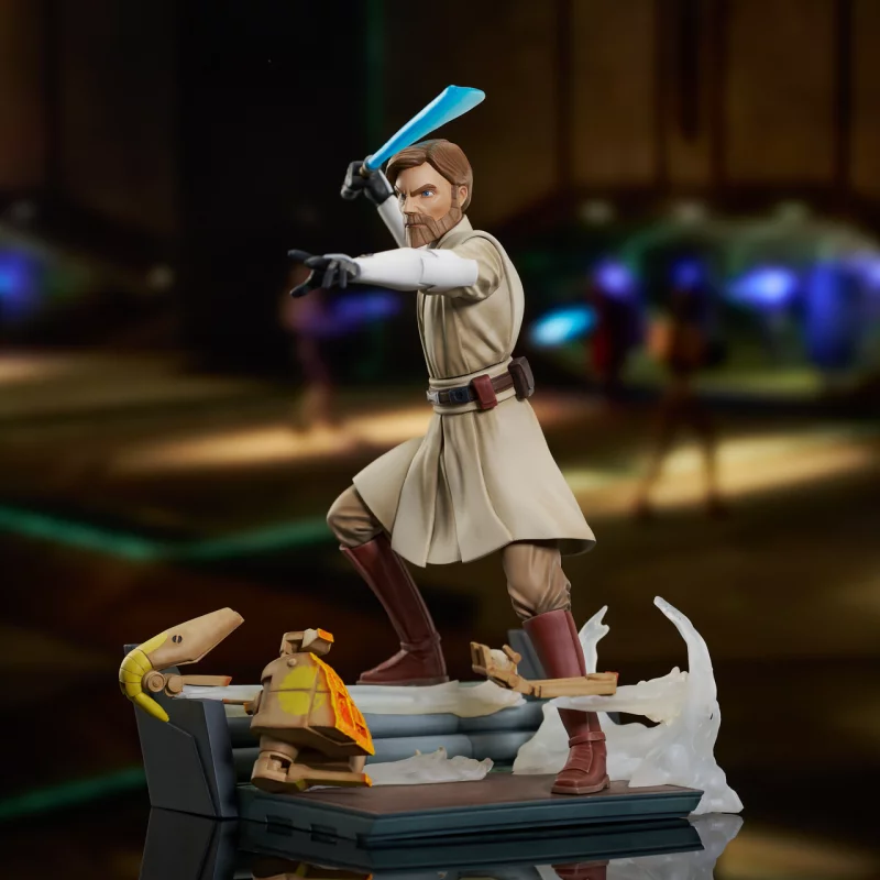 Star Wars: The Clone Wars Deluxe Gallery Figurine General Obi-Wan Kenobi 23cm