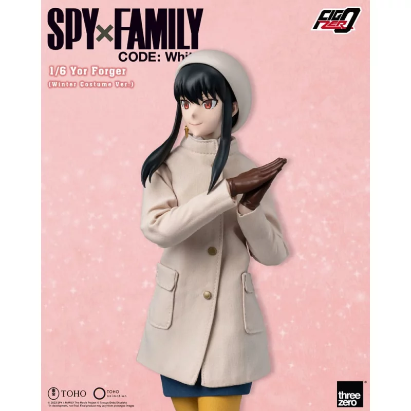 Spy x Family Code White Collectible Action Figure 1/6 FigZero Yor Forger (Winter Costume Ver.) 31cm