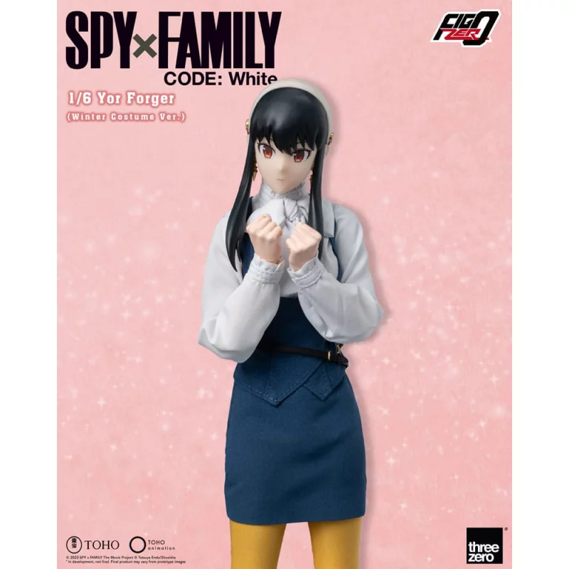 Spy x Family Code White Collectible Action Figure 1/6 FigZero Yor Forger (Winter Costume Ver.) 31cm