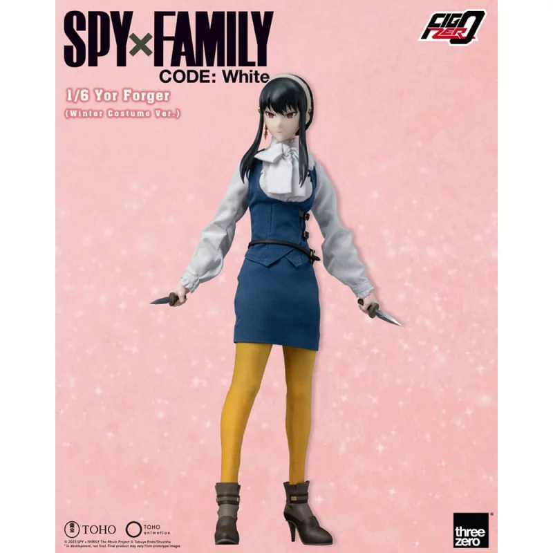 Spy x Family Code White Collectible Action Figure 1/6 FigZero Yor Forger (Winter Costume Ver.) 31cm