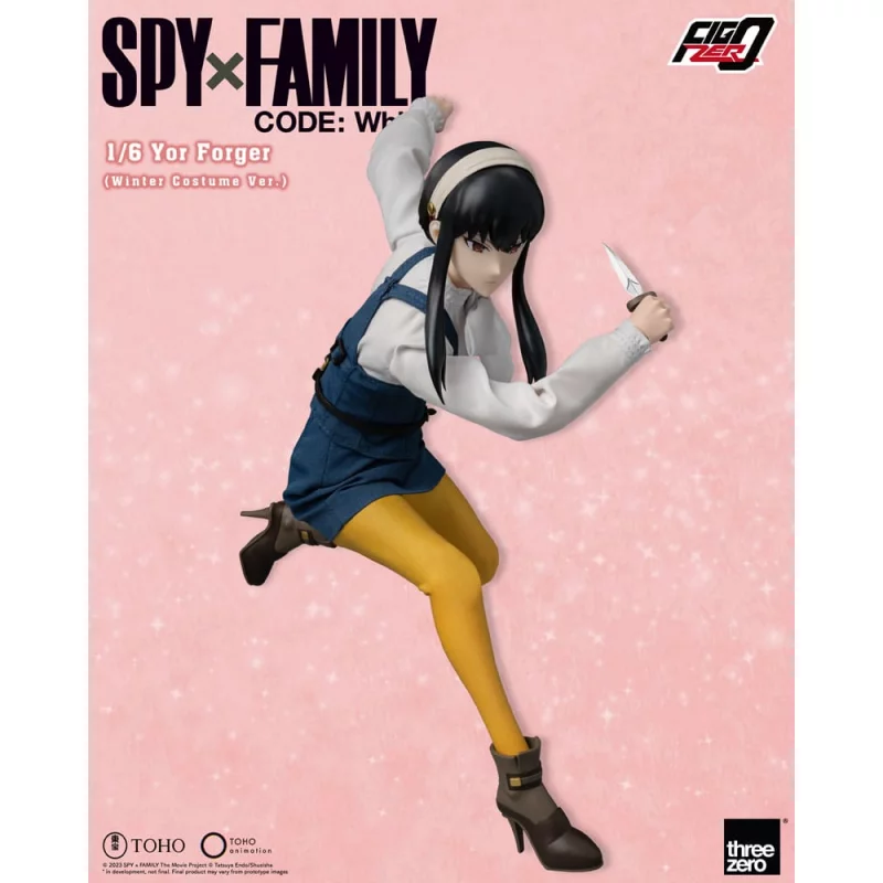 Spy x Family Code White Collectible Action Figure 1/6 FigZero Yor Forger (Winter Costume Ver.) 31cm