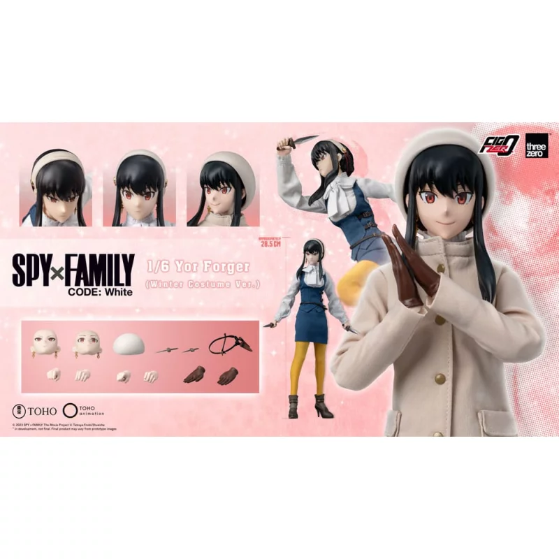 Spy x Family Code White Collectible Action Figure 1/6 FigZero Yor Forger (Winter Costume Ver.) 31cm