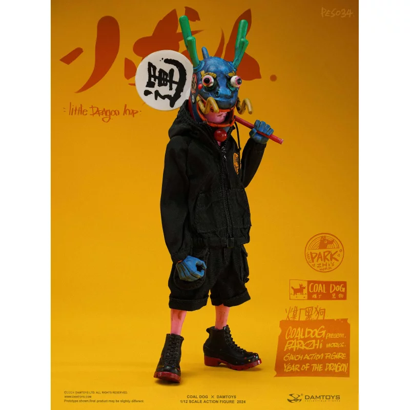 Little Dragon imp Coal Dog Annual Special Edition Action Figurine 1/12  PES034 Damtoys X Coal Dog