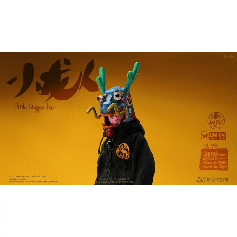 Little Dragon imp Coal Dog Annual Special Edition Action Figurine 1/12  PES034 Damtoys X Coal Dog