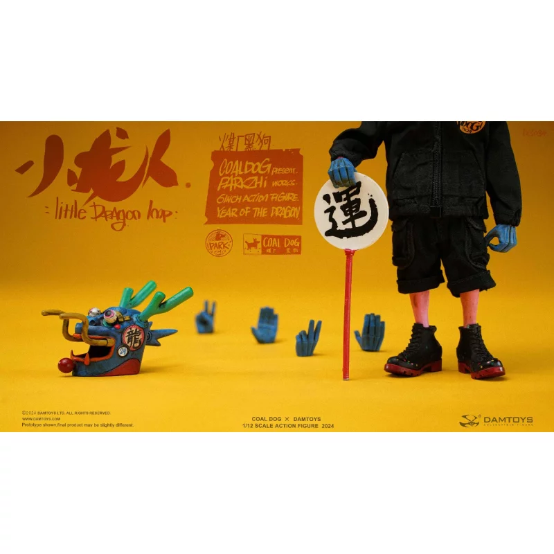 Little Dragon imp Coal Dog Annual Special Edition Action Figurine 1/12  PES034 Damtoys X Coal Dog