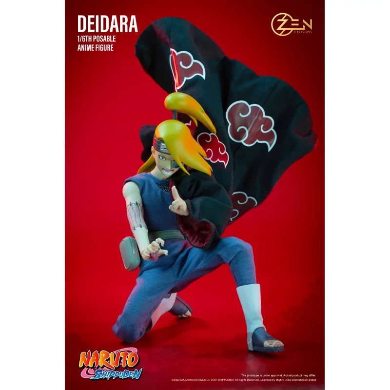 Naruto Shippuden Collectible Action Figure 1/6 Deidara Deluxe Version Zen Creations PAF004D