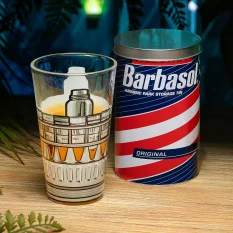 Jurassic Park Barbasol Verre avec Boite Métal 400ml