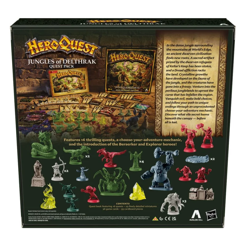 HeroQuest Board Game Expansion Jungles of Delthrak Quest Pack *English*