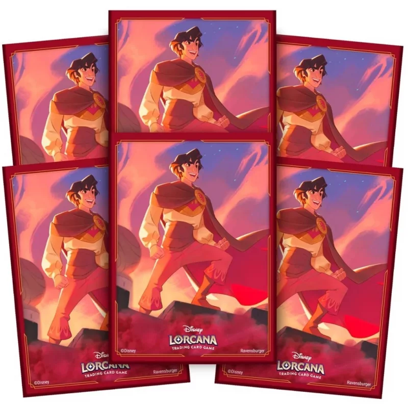 Disney TCG Lorcana Trading Cards Sleeves Aladdin Shimmering Skies