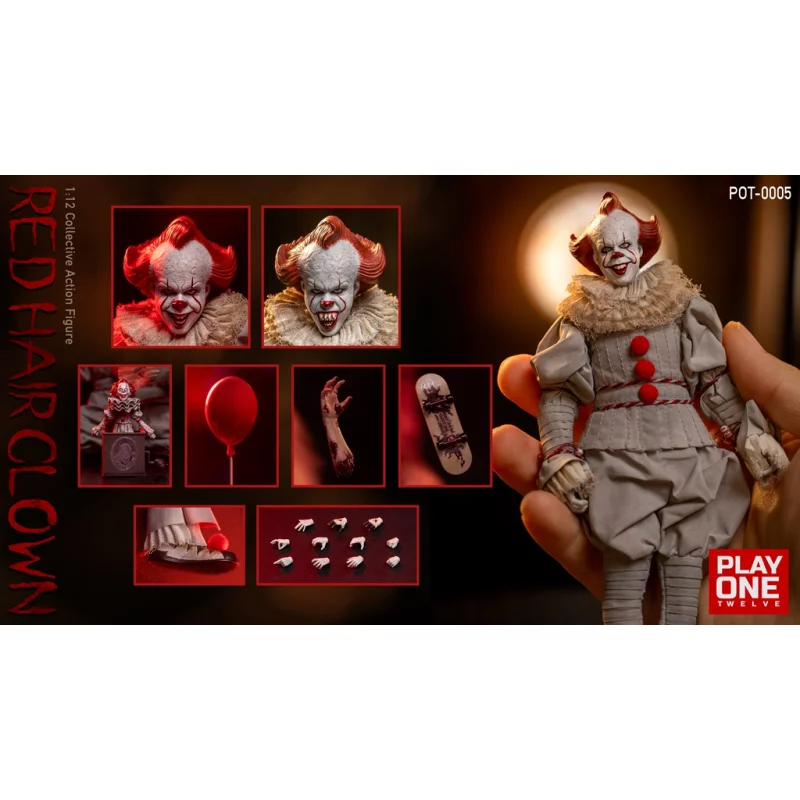 Red Hair Clown Action Figure 1/12 Play One twelve POT-0005