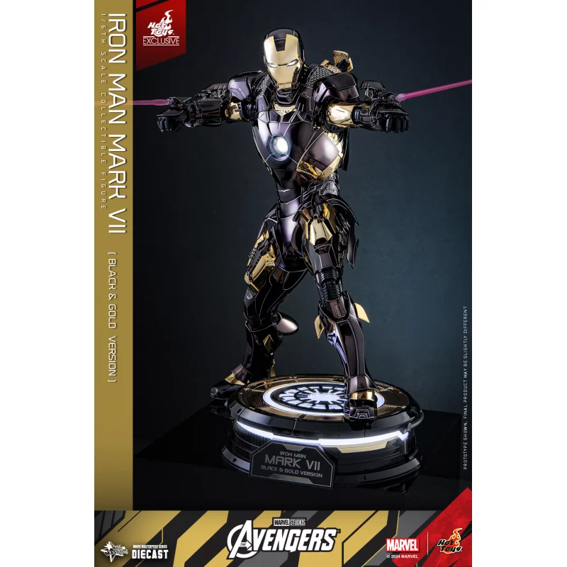 ホットトイズ MMS741D61アイアンマン・マーク7(ブラック＆ゴールド) ホットトイズ MMS741D61アイアンマン・マーク7（ブラック＆ゴールド版
