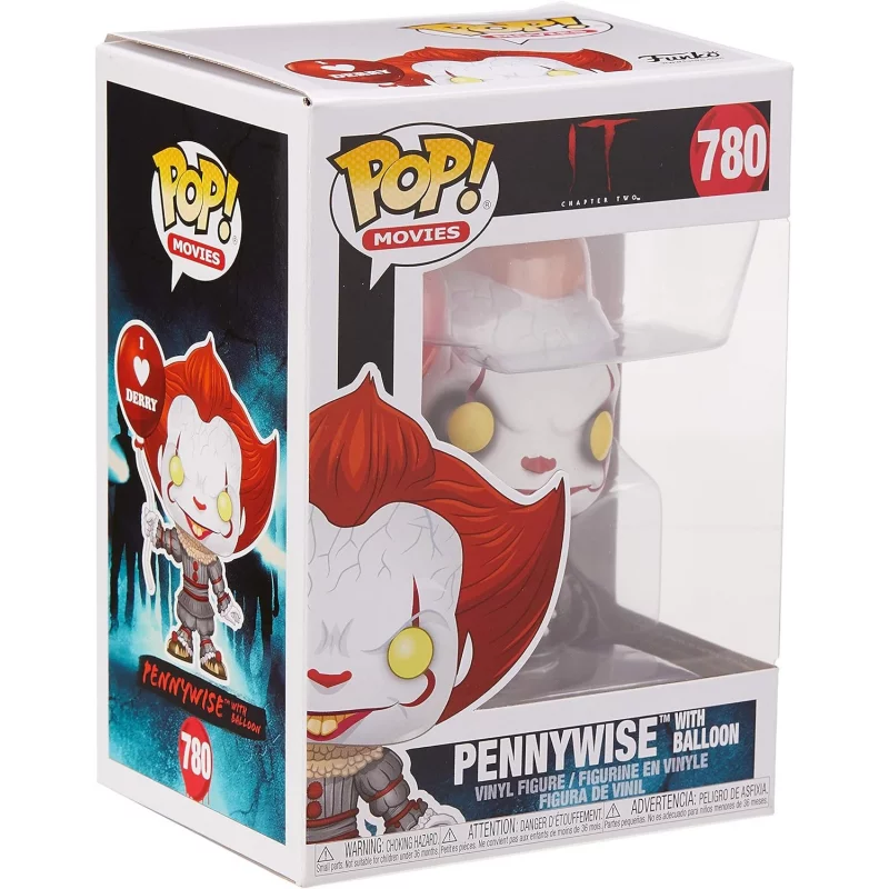 It Chapter 2 POP! Movies It Pennywise with Balloon &quot;I Love Derry&quot; Vinyl Figure 10cm n°780
