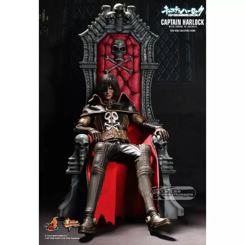 Figurine Albator et trône d'Arcadia Hot Toys MMS223 Captain