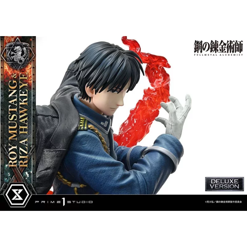 Fullmetal Alchemist Statue 1/6 Roy Mustang &amp; Riza Hawkeye Deluxe Version 50cm