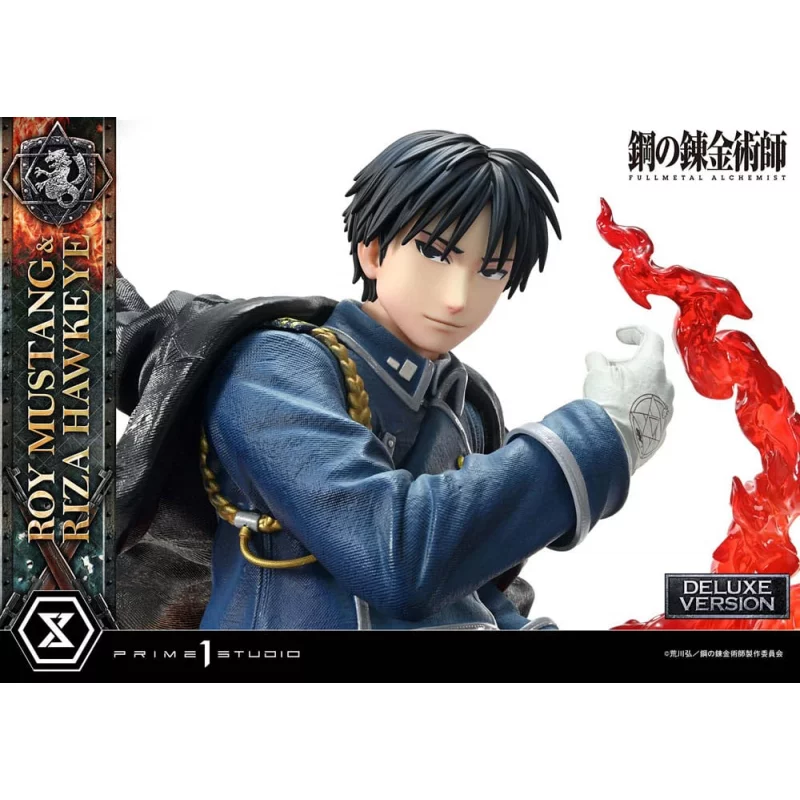 Fullmetal Alchemist Statue 1/6 Roy Mustang &amp; Riza Hawkeye Deluxe Version 50cm