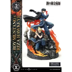 Fullmetal Alchemist Statue 1/6 Roy Mustang & Riza Hawkeye Deluxe Version 50cm