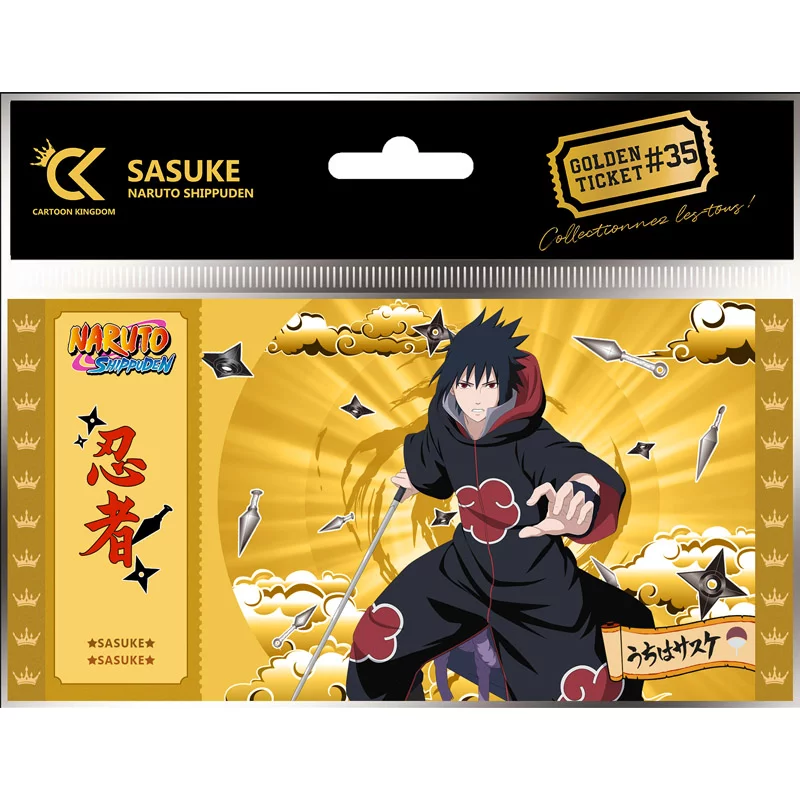 Naruto Shipudden Set of 10 Golden Ticket