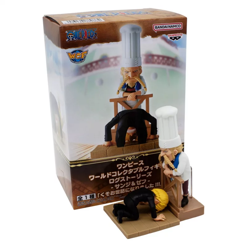 One Piece Figurine WCF Log Stories Sanji &amp; Zeff vol. 2 6cm