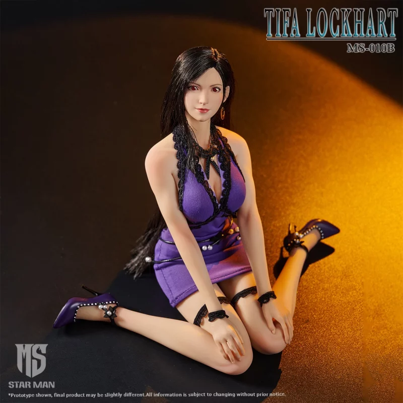 Tifa Purple Tight Strap Dress Edition Collectible Action Figure 1/6 STAR MAN MS-010B