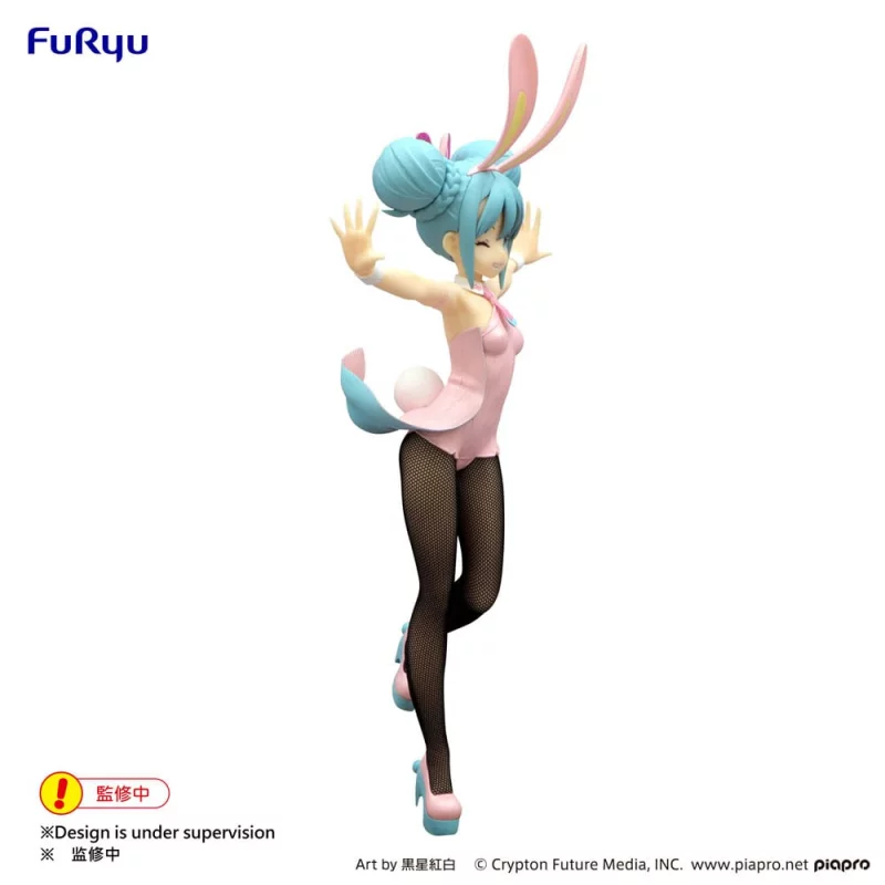 Hatsune Miku Figurine BiCute Bunnies Wink Pearl Pink Color Ver. 30cm