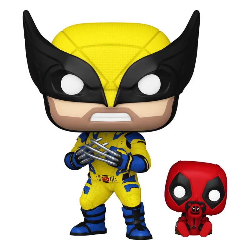 Deadpool &amp; Wolverine POP &amp; Buddy! Marvel Wolverine with Babypool Figure 10cm N°1403
