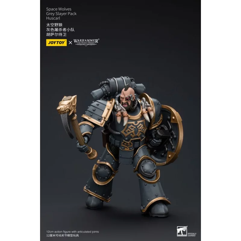 Warhammer The Horus Heresy Action Figurine 1/18 Space Wolves Grey Slayer Pack Huscarl 12cm