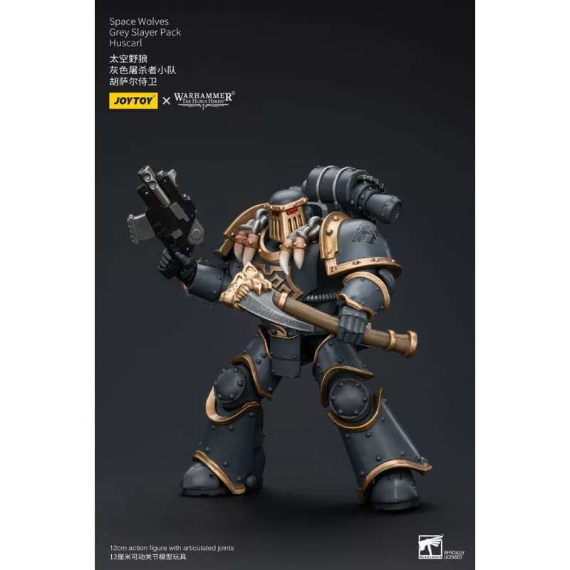 Warhammer The Horus Heresy Action Figurine 1/18 Space Wolves Grey Slayer Pack Huscarl 12cm