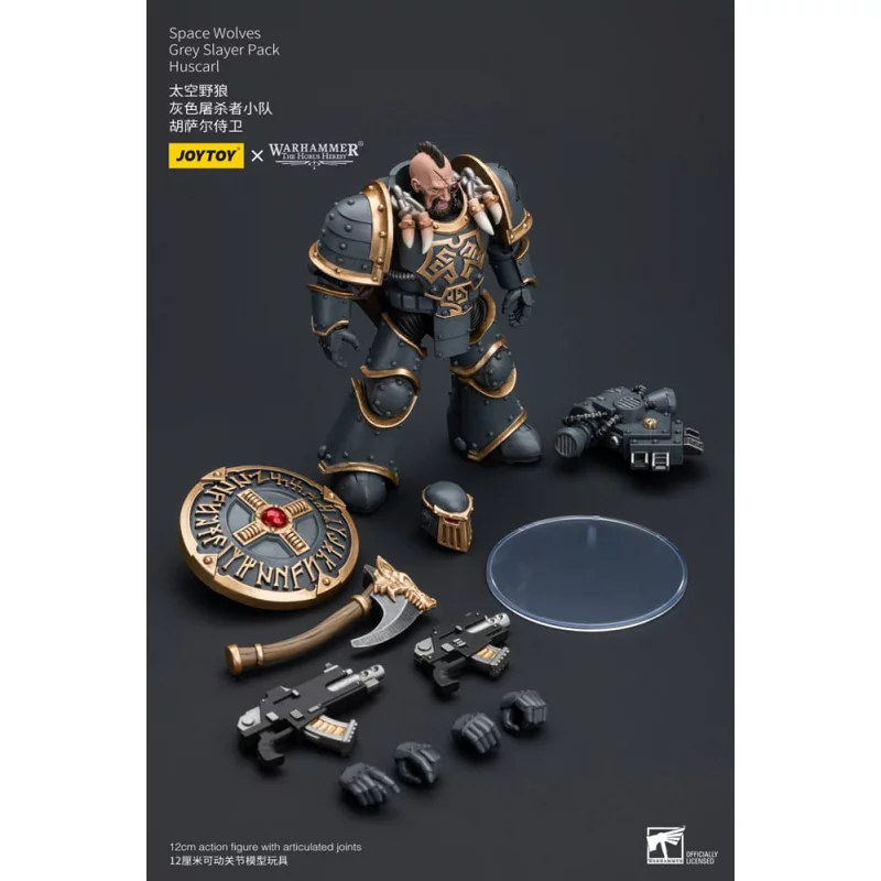 Warhammer The Horus Heresy Action Figurine 1/18 Space Wolves Grey Slayer Pack Huscarl 12cm