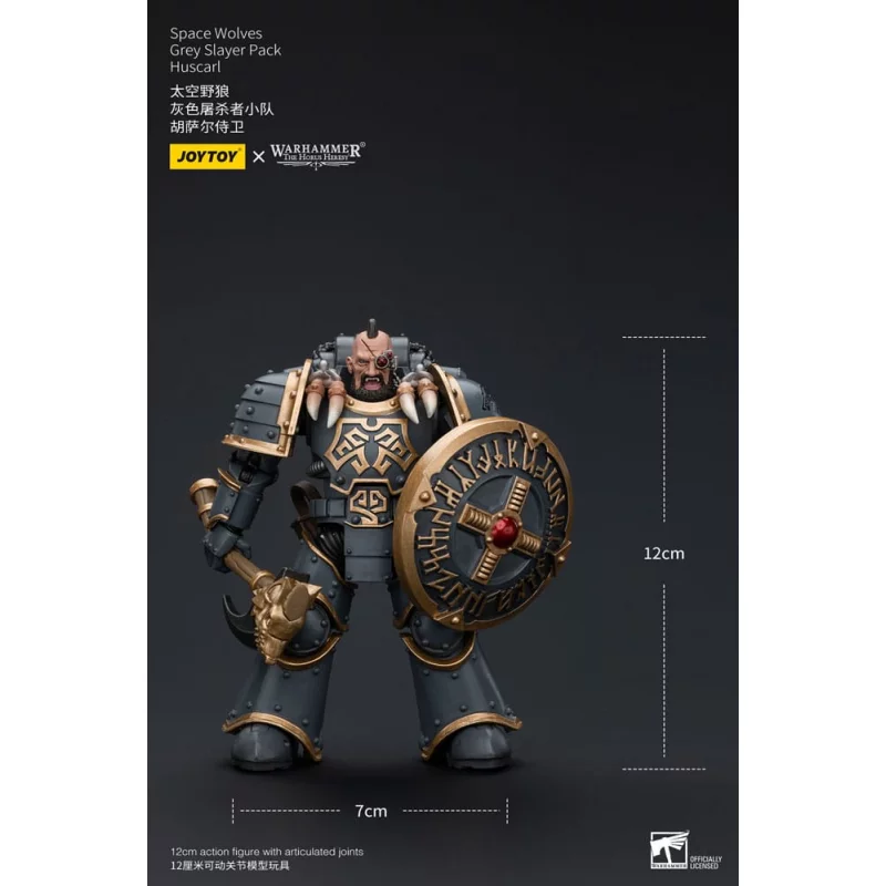 Warhammer The Horus Heresy Action Figurine 1/18 Space Wolves Grey Slayer Pack Huscarl 12cm