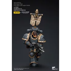 Warhammer The Horus Heresy Action Figurine 1/18 Space Wolves Grey Slayer Pack Grey Slayer With Legion Vexilla 12cm