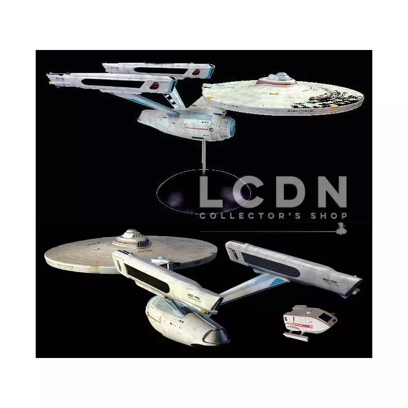 Star Trek U.S.S. Enterprise NCC-1701 Refit + Shuttle 1/537 Model 