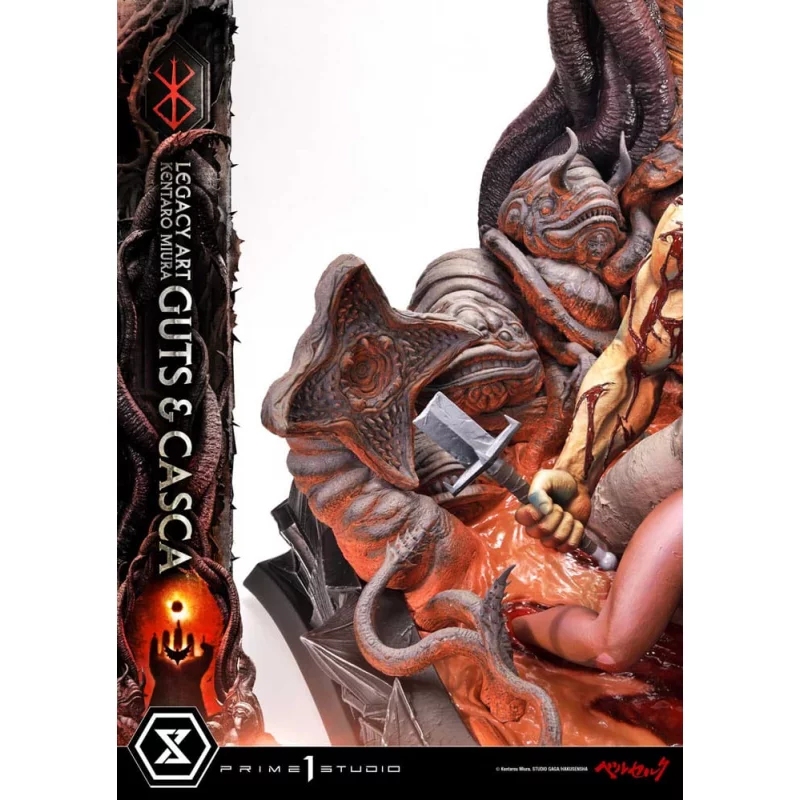 Berserk statue Legacy Art Kentaro Miura 1/4 Guts &amp; Casca Bonus Version 72 cm