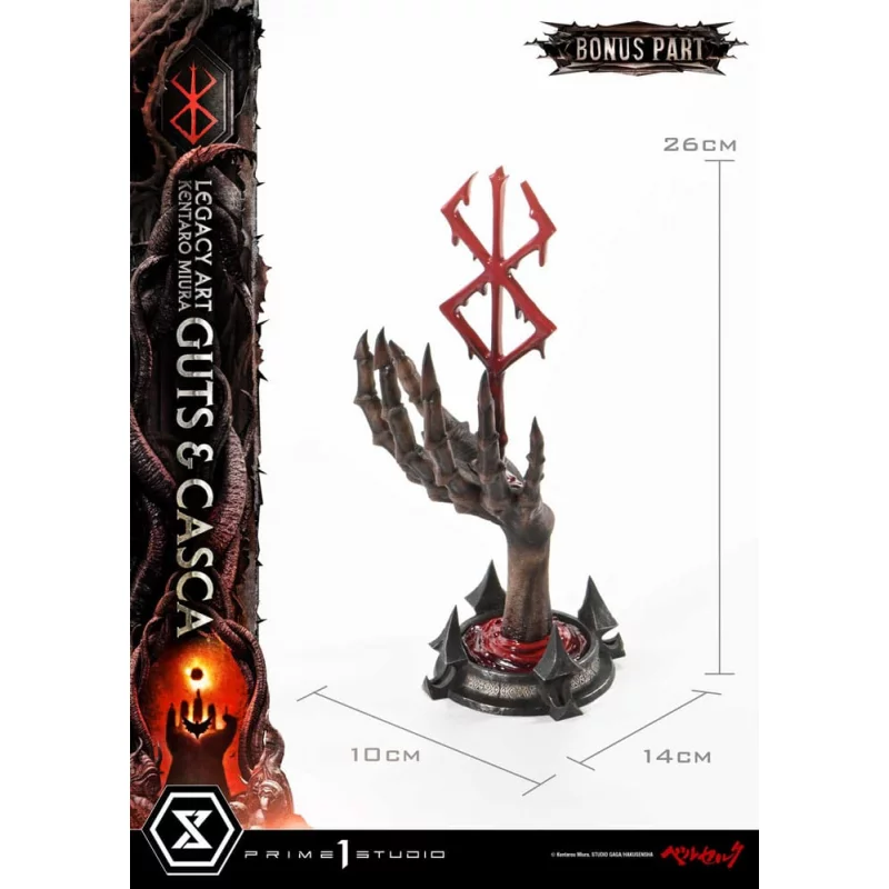 Berserk statue Legacy Art Kentaro Miura 1/4 Guts &amp; Casca Bonus Version 72 cm