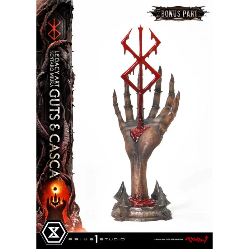 Berserk statue Legacy Art Kentaro Miura 1/4 Guts &amp; Casca Bonus Version 72 cm