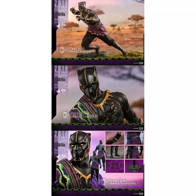 Hot Toys MMS487 Black Panther T Chaka 1 6 Collectible Figure 31cm