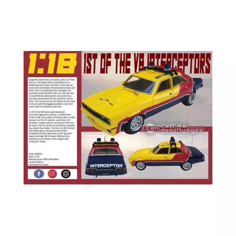 1974 XB Ford Falcon Sedan V8 Police Interceptor MFP 508