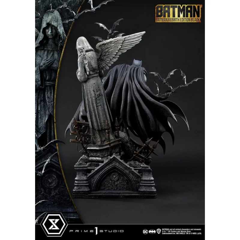 DC Comics Batman Statue 1/4 Batman Rebirth Edition Black Deluxe Bonus Version 71cm