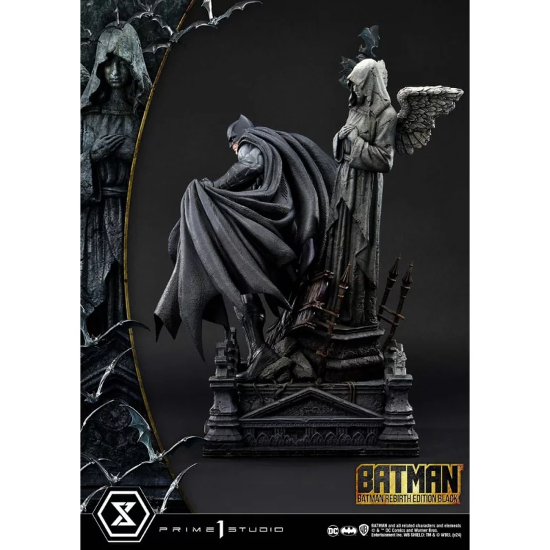 DC Comics Batman Statue 1/4 Batman Rebirth Edition Black Deluxe Bonus Version 71cm