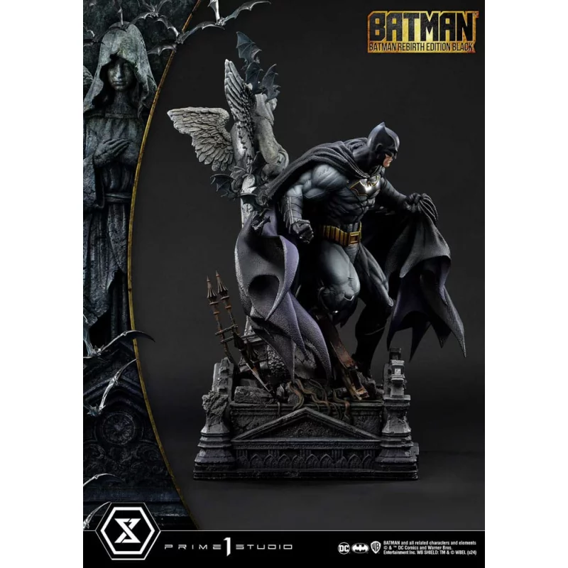DC Comics Batman Statue 1/4 Batman Rebirth Edition Black Deluxe Bonus Version 71cm