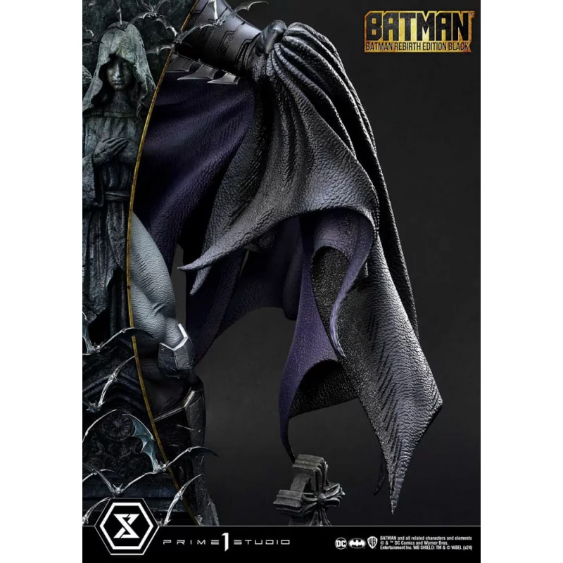 DC Comics Batman Statue 1/4 Batman Rebirth Edition Black Deluxe Bonus Version 71cm